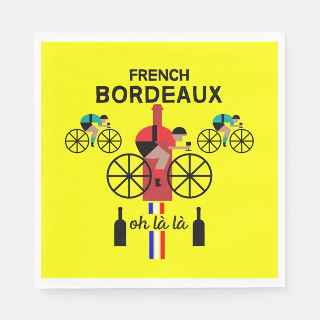 French Bordeaux Wine  Napkin (Front)