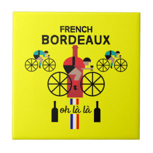 French Bordeaux Wine Tile