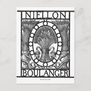 French Boulanger Bakery Postcard