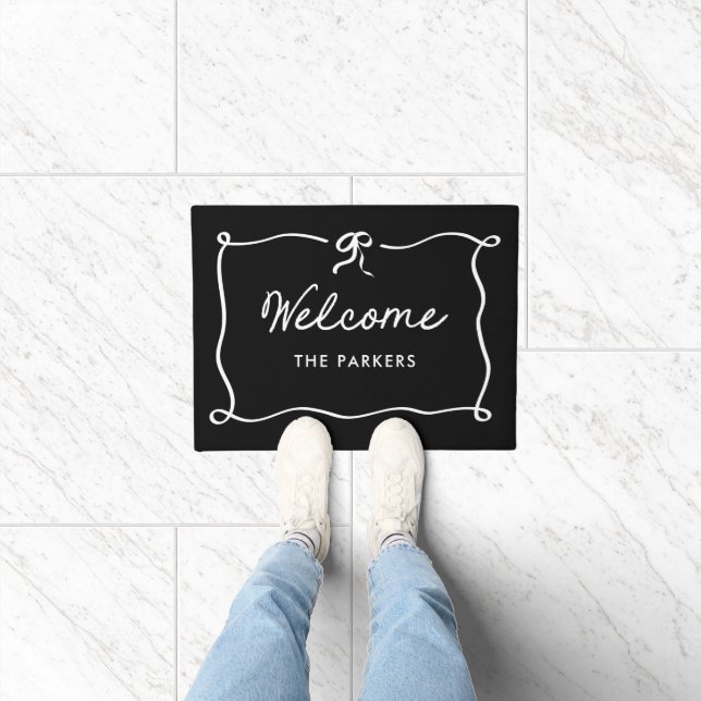 French Bow | Whimsical Welcome Doormat (Indoor)
