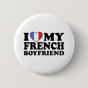 French Boyfriend 2 Inch Round Button