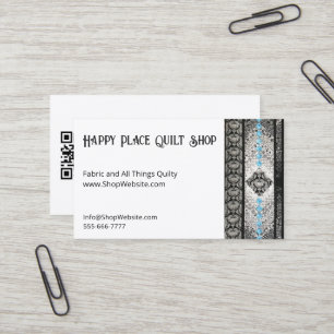 French Braid Quilt Fully Customizable Biz Cards