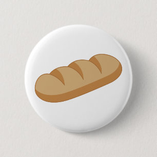 French Bread 2 Inch Round Button