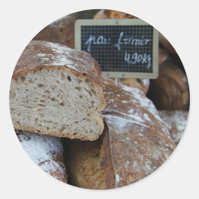 French bread by ProvenceProvence Classic Round Sticker (Front)