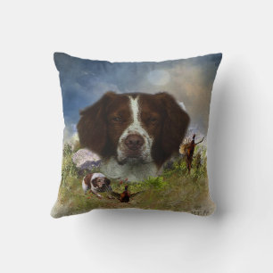 French Brittany , Art Throw Pillow