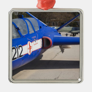 French Built Fouga Magister trainer Metal Ornament