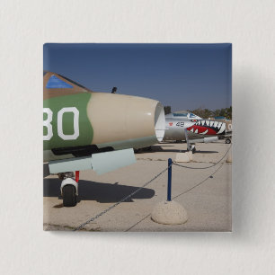 French-built Mystere fighter 2 Inch Square Button