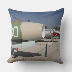 French-built Mystere fighter Throw Pillow