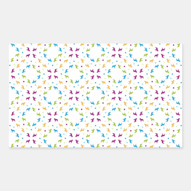 French Buldogs pattern Primavera Sticker (Front)