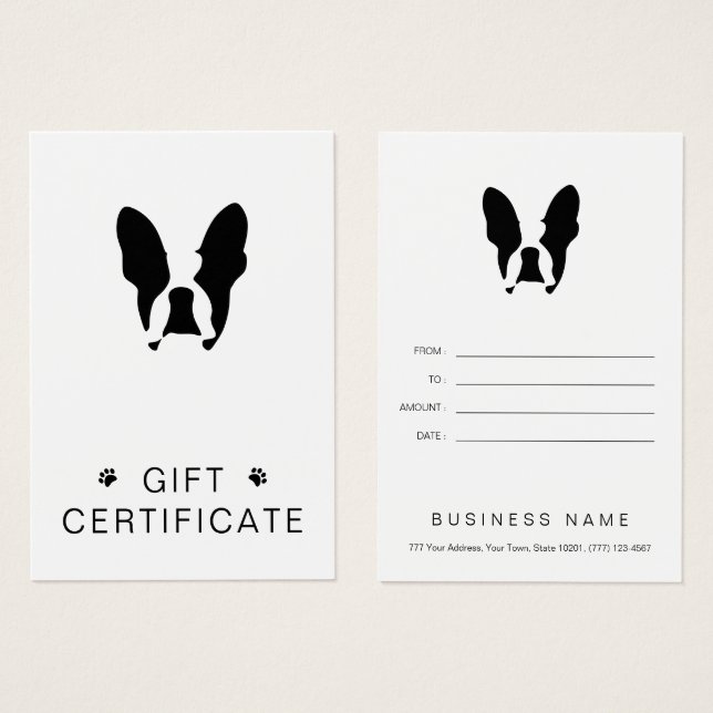 French bulldog (Front & Back)