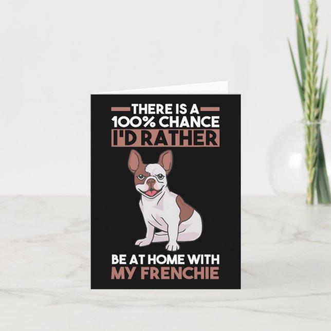 French Bulldog 1  Card (Front)