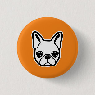 French Bulldog 1 Inch Round Button