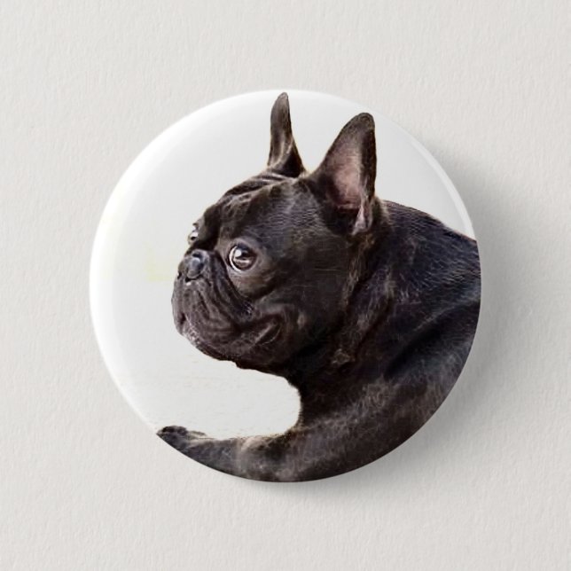 French Bulldog 2 Inch Round Button (Front)