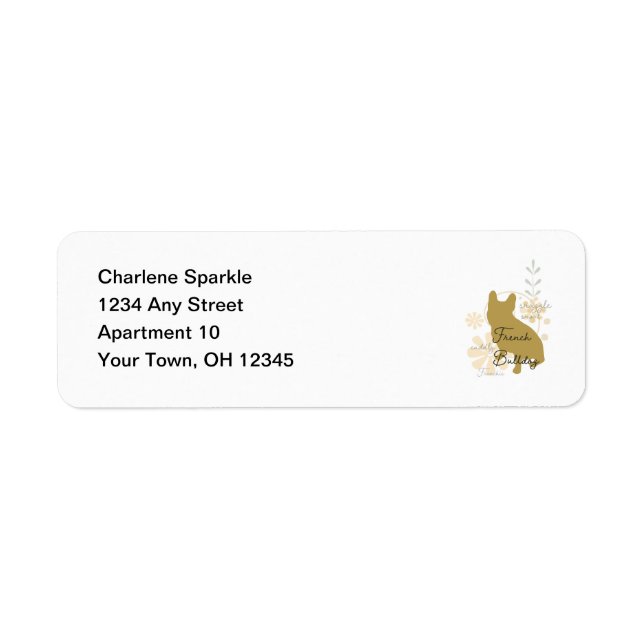 French Bulldog Adresse de retour (Devant)