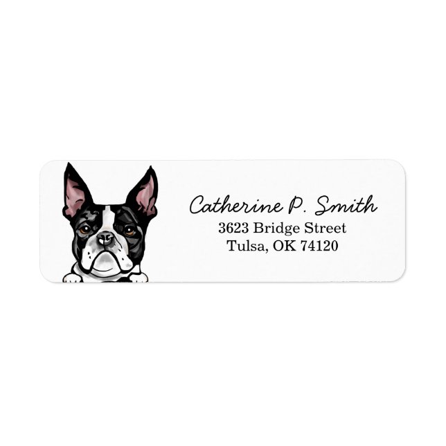 French Bulldog Adresse de retour (Devant)