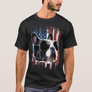 French Bulldog American Flag French Bulldog T-Shirt