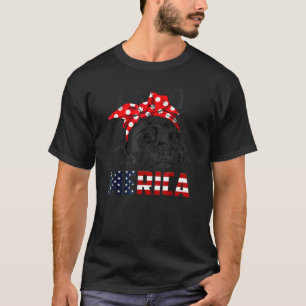 French Bulldog American Flag Frenchie 4th Of July T-Shirt