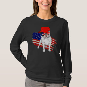 French Bulldog American Flag Usa Patriotic 4th Of T-Shirt