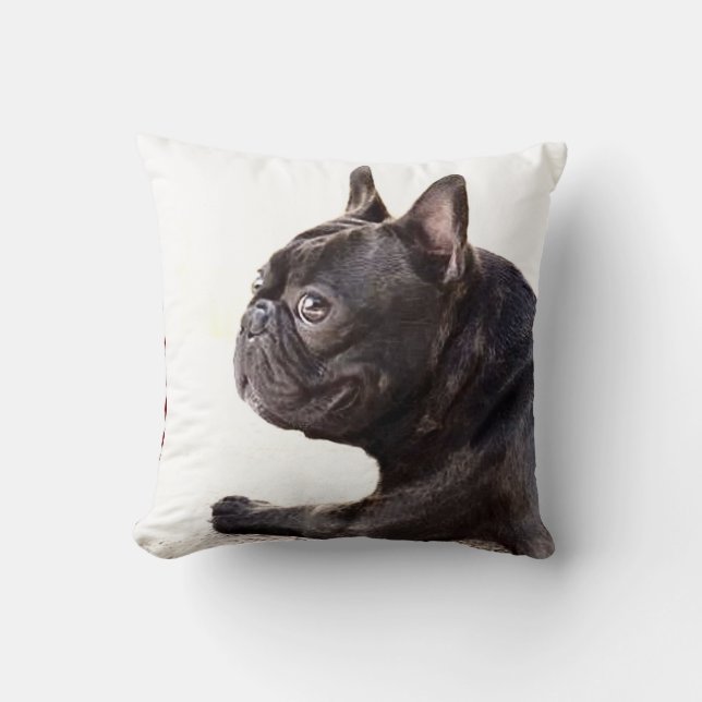 French bulldog American Mojo Throw Pillow (Front)