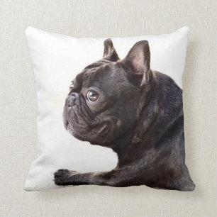 French bulldog American Mojo Throw Pillow