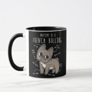 French Bulldog Anatomy Cute Funny Pet Frenchie Mug
