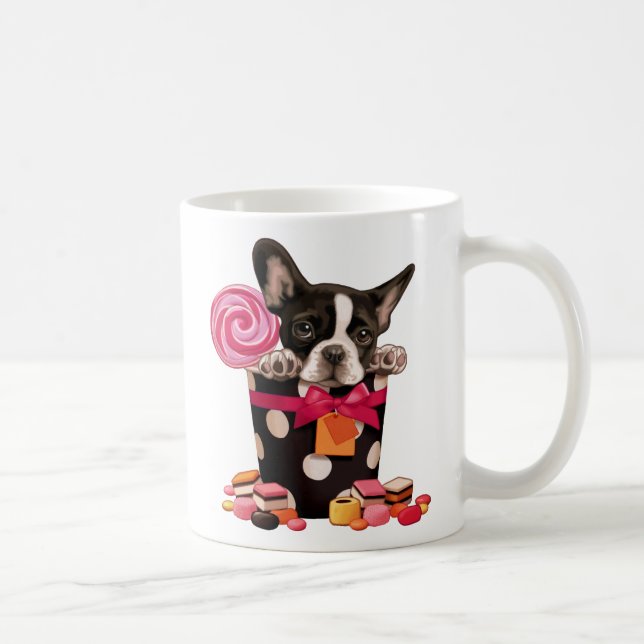 French bulldog and Candy Coffee Mug (Right)