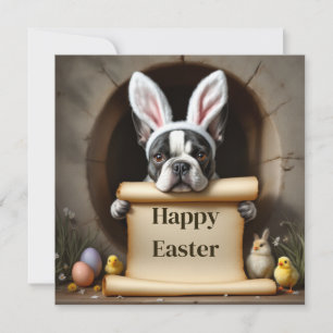 French Bulldog and the message Holiday Card