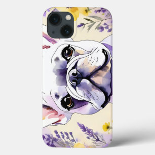 French Bulldog and Wildflowers iPhone 13 Case