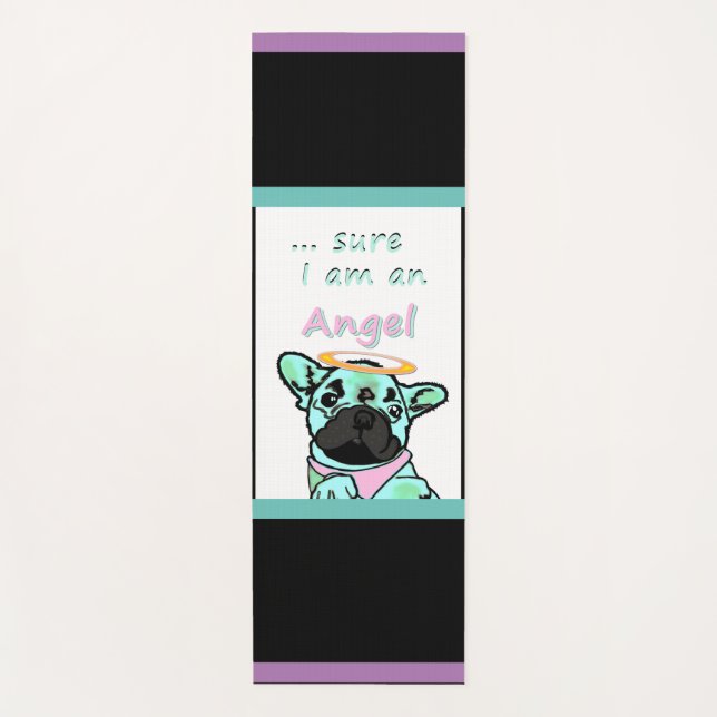 French bulldog Angel Yoga Mat (Front)