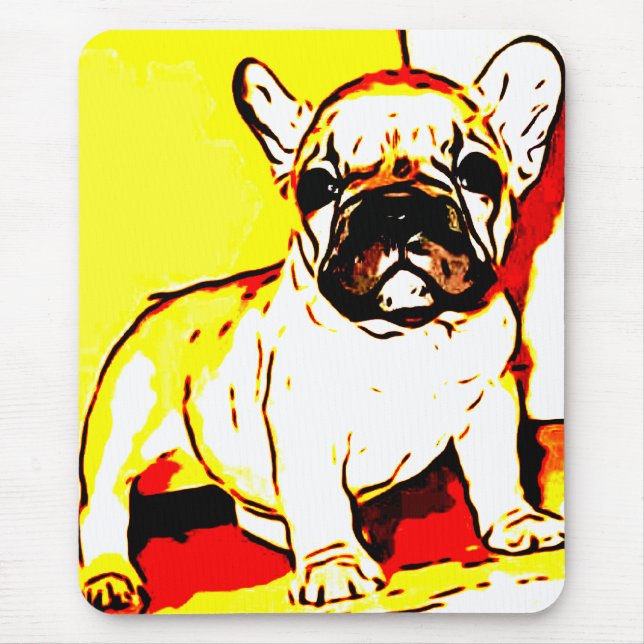 French bulldog art mousepad (Front)
