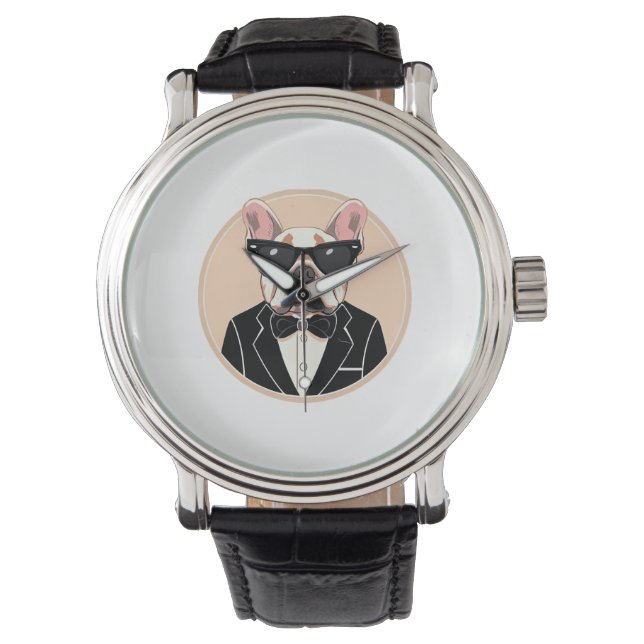 French Bulldog Art   Watch (Front)