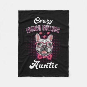 French Bulldog Auntie Mother's Day Aunt French Bul Fleece Blanket
