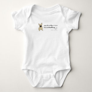 french bulldog baby bodysuit
