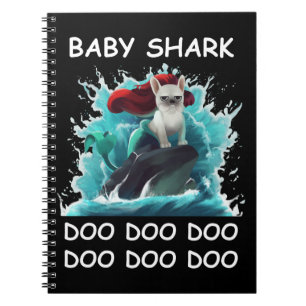 French Bulldog Baby Shark Doo Doo Doo Notebook