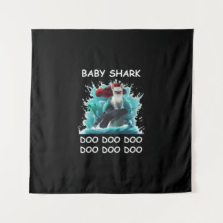 French Bulldog | Baby Shark Doo Doo Doo Tapestry