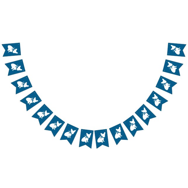 French Bulldog Baby Shower Frenchie Frenchy Bunting Flags (All)