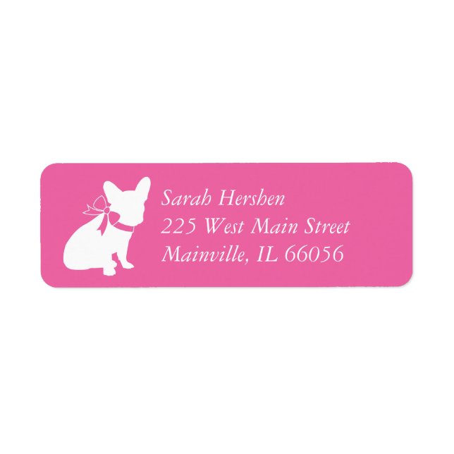French Bulldog Baby Shower Frenchy Frenchie Pink (Front)