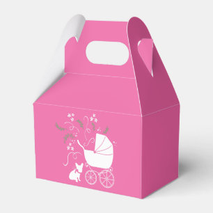 French Bulldog Baby Shower Frenchy Frenchie Pink Favor Box