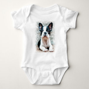 French Bulldog baby T-shirt Bodysuit