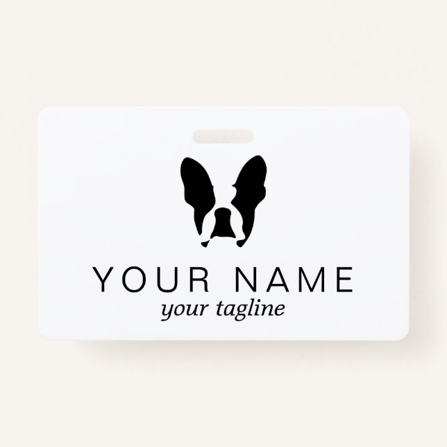 French bulldog badge (Front)