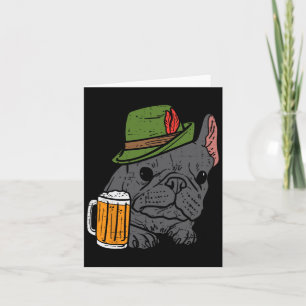 French Bulldog Bavarian Frenchie Dog  Card