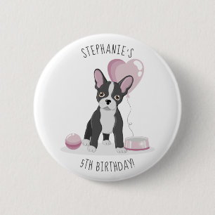 French Bulldog Birthday 2 Inch Round Button