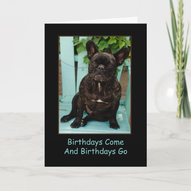 French Bulldog Birthday Card Funny (Front)