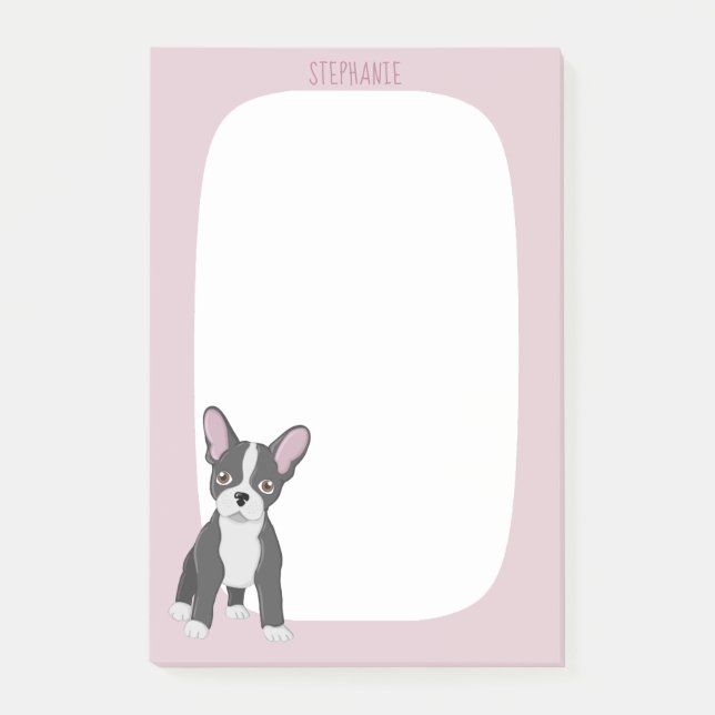 French Bulldog Birthday Post-it Notes (Front)