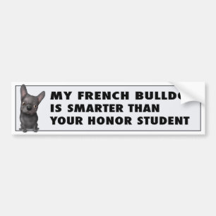 French Bulldog (Black) Honour FB1 Bumper Sticker
