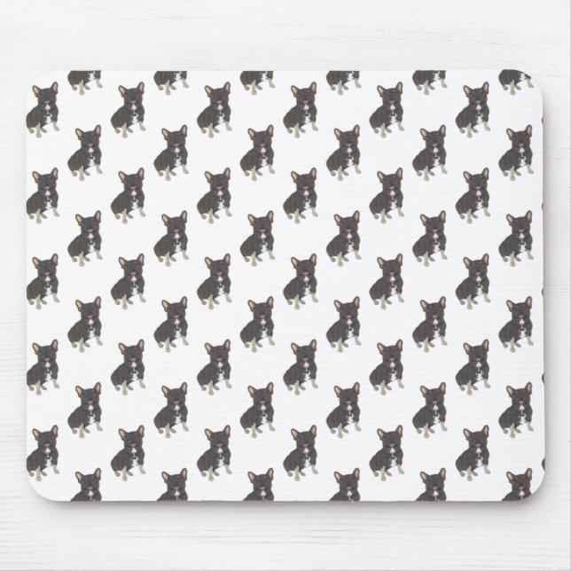 French Bulldog (Black & Tan Tricolor) Mouse Pad (Front)