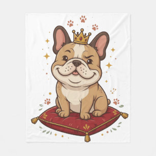 French Bulldog Blanket Royal Dog Lover Gift