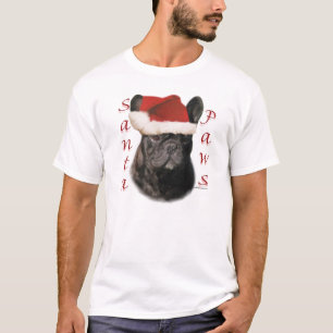 French Bulldog (blk) Santa Paws T-Shirt