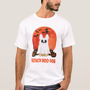 French Bulldog Boo Funny Dog Halloween Costume T-Shirt