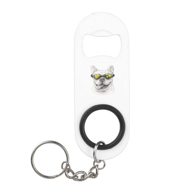 French Bulldog Bottle Opener Keychain Keychain Bottle Opener (Front)
